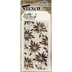 Tim Holtz Layering Stencil - Poinsettia