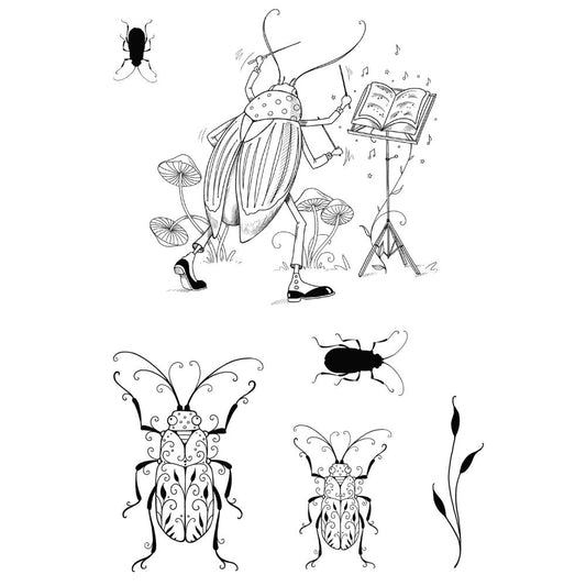 Pink Ink Designs - Small Stamps - Bug Orchestra - Conductor