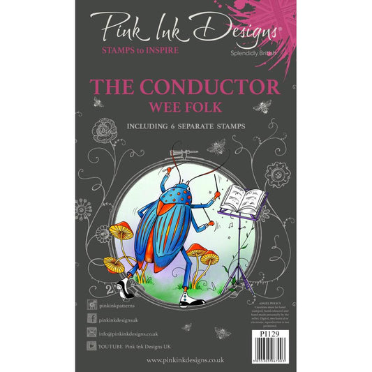 Pink Ink Designs - Small Stamps - Bug Orchestra - Conductor