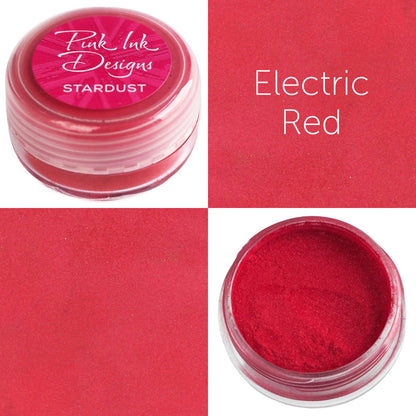 Pink Ink Designs Stardust Mica Powder in Electric Red