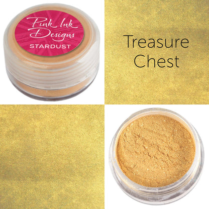 Pink Ink Designs Stardust Mica Powder in Treasure Chest, Gold