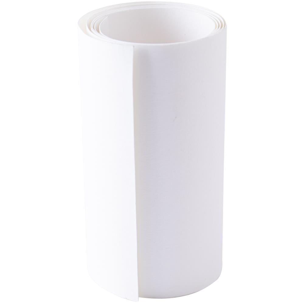 and open roll of White Texture Roll Surfacez - by Sizzix ... durable and versatile cardstock for mixed media and creative papercrafts