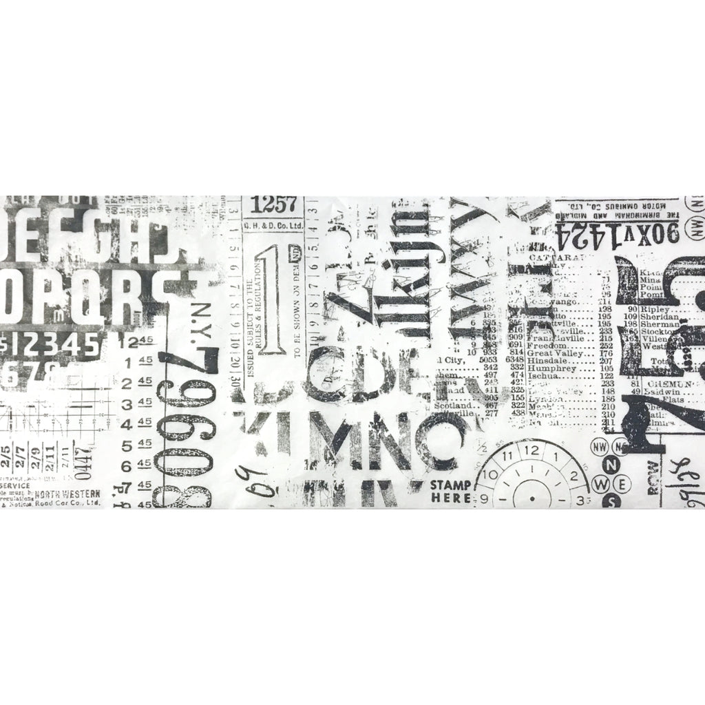 Tim Holtz Idea-ology Collage Paper, typeset Collage Paper, 6-yard Roll of  Paper for Collage or Mixed Media Projects 