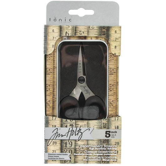 Tim Holtz Haberdashery Scissors - 5 inch - packaged
