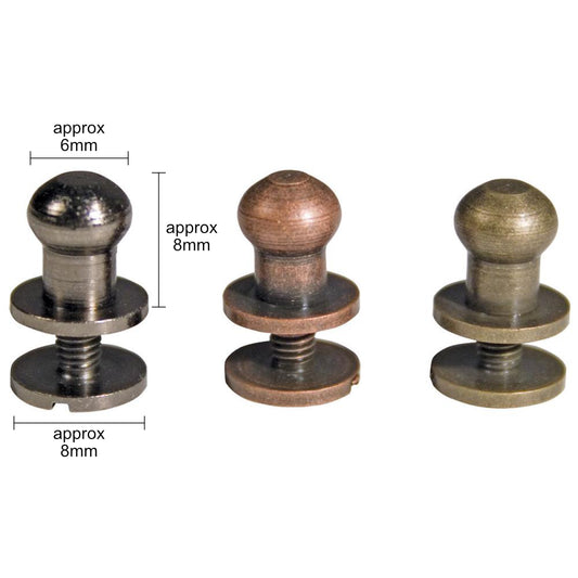 Hitch Fasteners ... by Tim Holtz Idea-Ology - Metal hardware comprising of 2 pieces (knob and screw) used to attach objects to visual arts and assemblage projects. Showing measurements