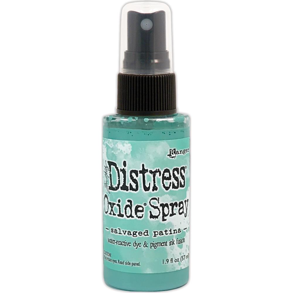 Ranger Tim Holtz Distress Oxide Ink Spray in Salvaged Patina for visual arts, mixed media, making backgrounds