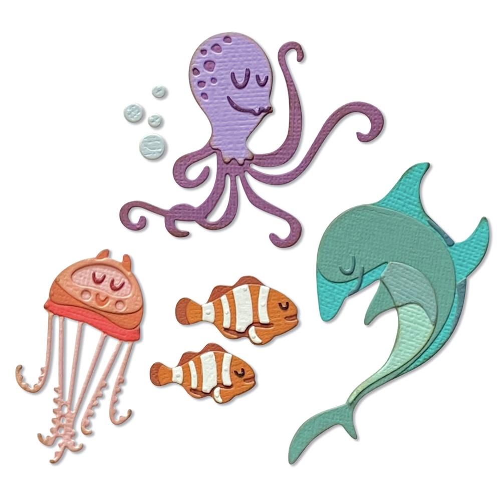 Under the Sea (set 1) ... Colorize Thinlits - Die Cutting Templates by Tim Holtz and Sizzix (no. 665377)