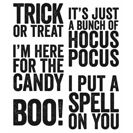 Tim Holtz Cling Stamps - Bold Fright