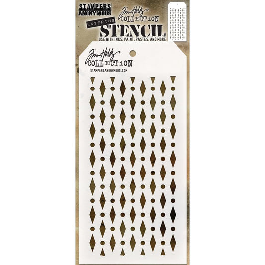 Tim Holtz Layering Stencil - Diamond Dot