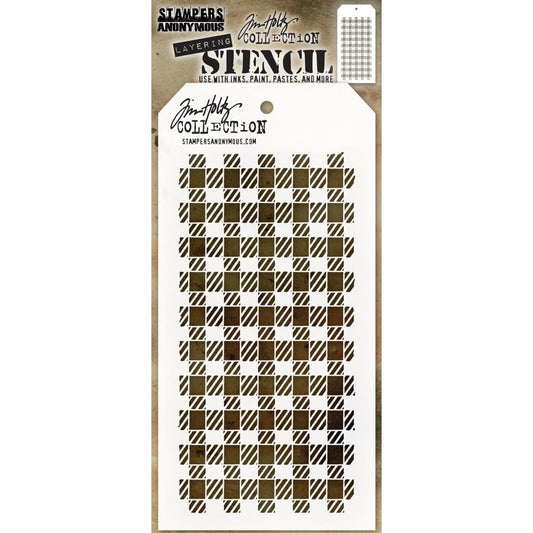 Tim Holtz Layering Stencil - Gingham