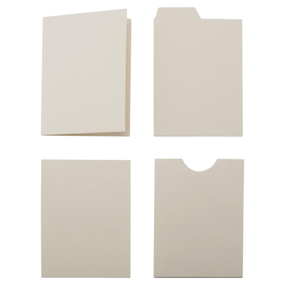 Tim Holtz Idea-Ology - Foundations - Folio File Cards set 1 - 4 Styles - 16 Pieces