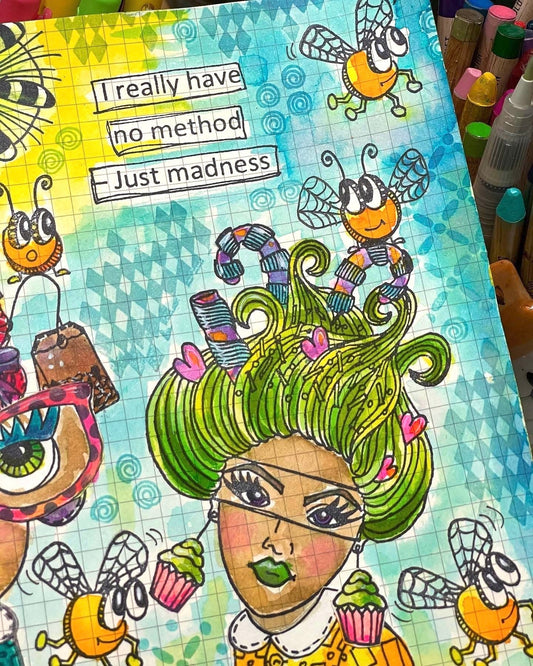 No Method Just Madness - Arty Journal Page