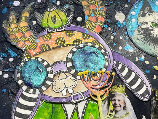 Funny Bunny Starry Night Easter Art