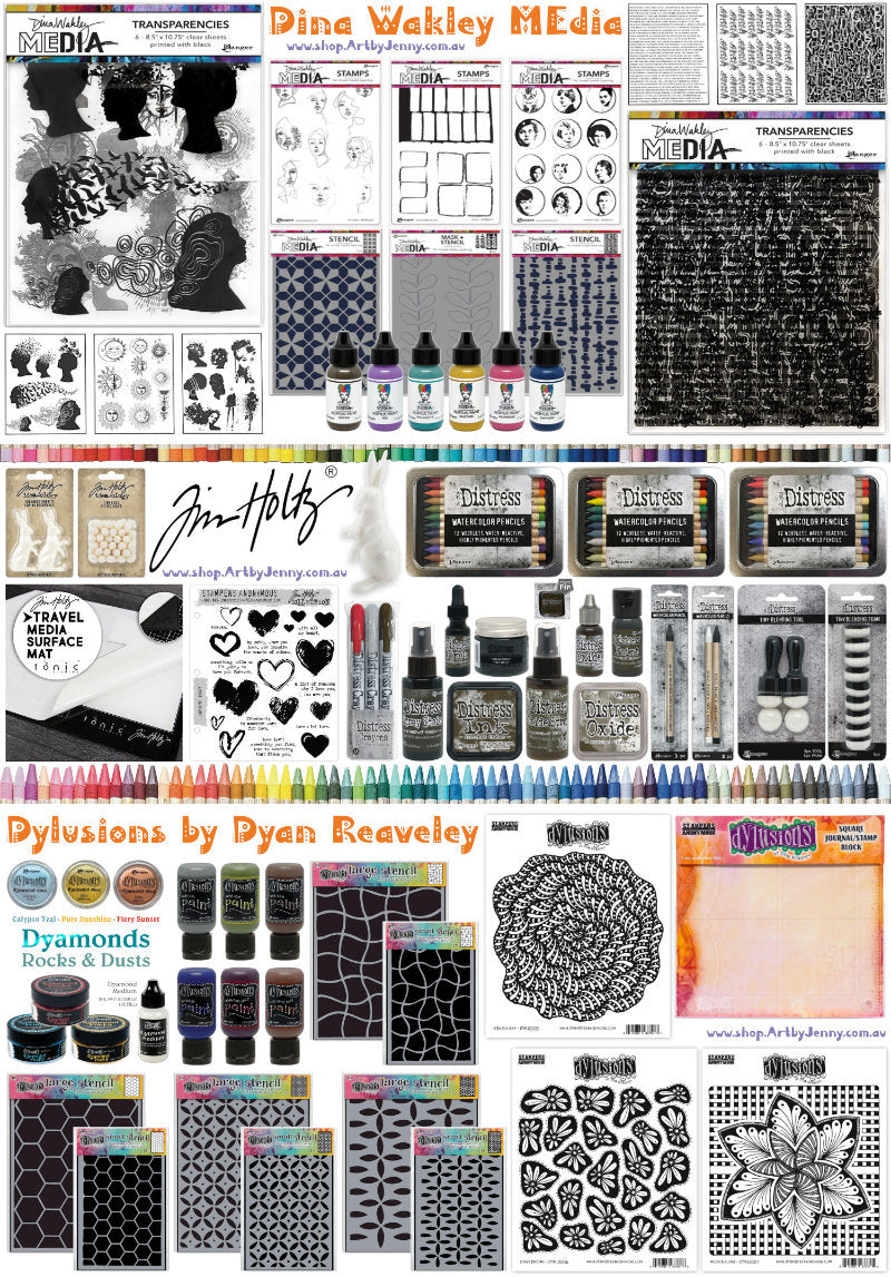 February 2024 has been a busy month for new products and inspiration from our favourite designers - Dina Wakley, Dyan Reaveley and Tim Holtz :)