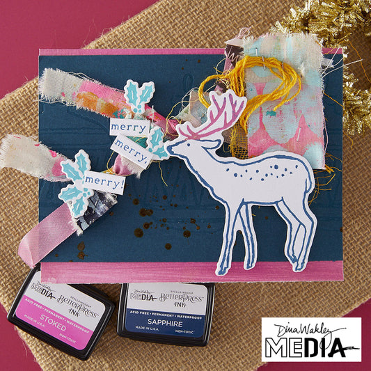 Dina Wakley MEdia - Spellbinders BP Christmas