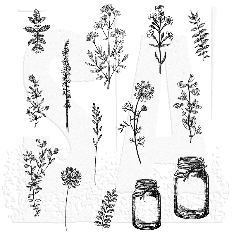 Flower Jar by Tim Holtz, stamps for all occasions