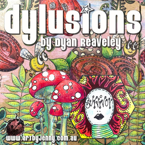 Dyan Reaveley and Dylusions art and craft supplies at Art by Jenny in Australia