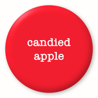 Candied Apple - Tim Holtz Distress by Ranger - Image of a round spot with the colour name in the centre. To coincide with your choice of colour when purchasing Distress Paint, Spray Stain, Oxide Spray, Ink Pad, Oxide Ink Pad, Reinker, Oxide Reinker, Embossing Glaze, or Archival Reinker from Art by Jenny Online Shop in Australia. Please note, while we have taken care to show a close representation, the colour may vary between screens or different mediums (inks, oxides, etc).
