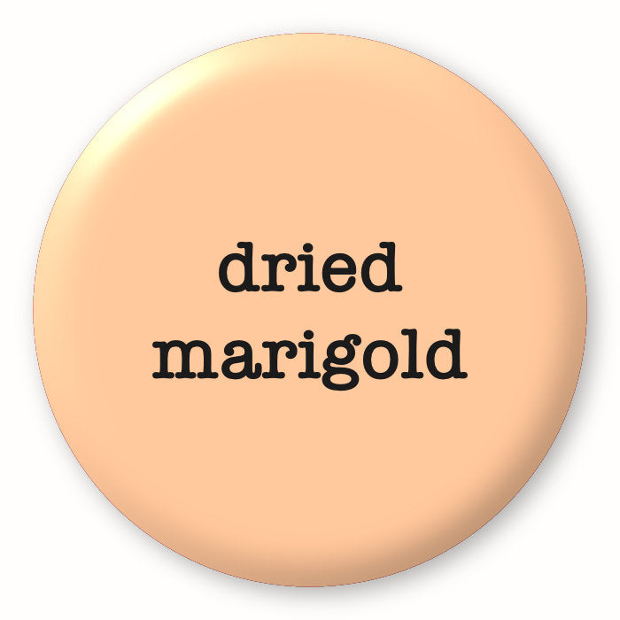 Dried Marigold - Tim Holtz Distress by Ranger - Image of a round spot with the colour name in the centre. To coincide with your choice of colour when purchasing Distress Paint, Spray Stain, Oxide Spray, Ink Pad, Oxide Ink Pad, Reinker, Oxide Reinker, Embossing Glaze, or Archival Reinker from Art by Jenny Online Shop in Australia. Please note, while we have taken care to show a close representation, the colour may vary between screens or different mediums (inks, oxides, etc).