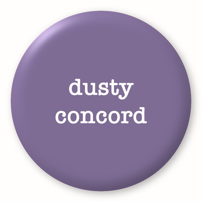 Dusty Concord, purple - Tim Holtz Distress by Ranger - Image of a round spot with the colour name in the centre. To coincide with your choice of colour when purchasing Distress Paint, Spray Stain, Oxide Spray, Ink Pad, Oxide Ink Pad, Reinker, Oxide Reinker, Embossing Glaze, or Archival Reinker from Art by Jenny Online Shop in Australia. Please note, while we have taken care to show a close representation, the colour may vary between screens or different mediums (inks, oxides, etc).