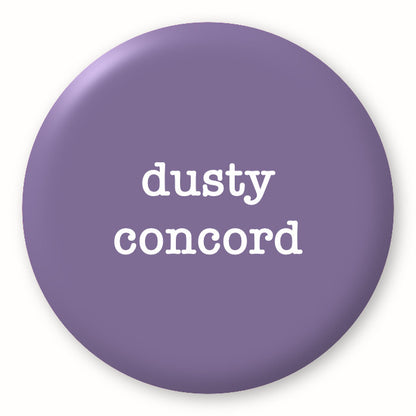 Dusty Concord, purple - Tim Holtz Distress by Ranger - Image of a round spot with the colour name in the centre. To coincide with your choice of colour when purchasing Distress Paint, Spray Stain, Oxide Spray, Ink Pad, Oxide Ink Pad, Reinker, Oxide Reinker, Embossing Glaze, or Archival Reinker from Art by Jenny Online Shop in Australia. Please note, while we have taken care to show a close representation, the colour may vary between screens or different mediums (inks, oxides, etc).