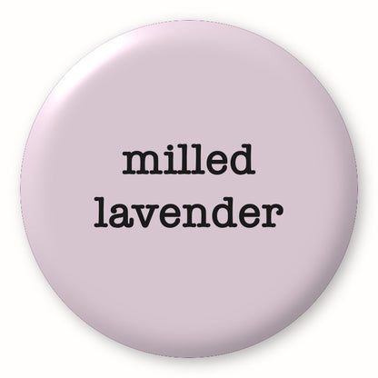 Milled Lavender - Tim Holtz Distress by Ranger - Image of a round spot with the colour name in the centre. To coincide with your choice of colour when purchasing Distress Paint, Spray Stain, Oxide Spray, Ink Pad, Oxide Ink Pad, Reinker, Oxide Reinker, Embossing Glaze, or Archival Reinker from Art by Jenny Online Shop in Australia. Please note, while we have taken care to show a close representation, the colour may vary between screens or different mediums (inks, oxides, etc).