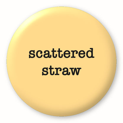 Scattered Straw - Tim Holtz Distress by Ranger - Image of a round spot with the colour name in the centre. To coincide with your choice of colour when purchasing Distress Paint, Spray Stain, Oxide Spray, Ink Pad, Oxide Ink Pad, Reinker, Oxide Reinker, Embossing Glaze, or Archival Reinker from Art by Jenny Online Shop in Australia. Please note, while we have taken care to show a close representation, the colour may vary between screens or different mediums (inks, oxides, etc).