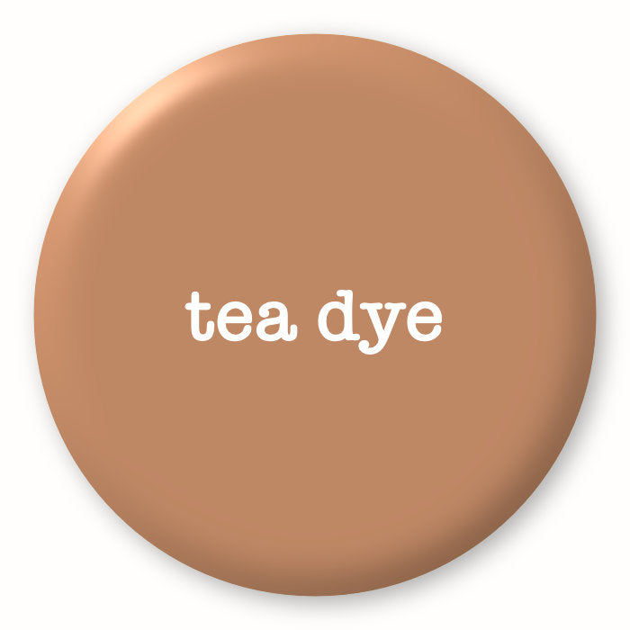 Tea Dye - Tim Holtz Distress by Ranger - Image of a round spot with the colour name in the centre. To coincide with your choice of colour when purchasing Distress Paint, Spray Stain, Oxide Spray, Ink Pad, Oxide Ink Pad, Reinker, Oxide Reinker, Embossing Glaze, or Archival Reinker from Art by Jenny Online Shop in Australia. Please note, while we have taken care to show a close representation, the colour may vary between screens or different mediums (inks, oxides, etc).