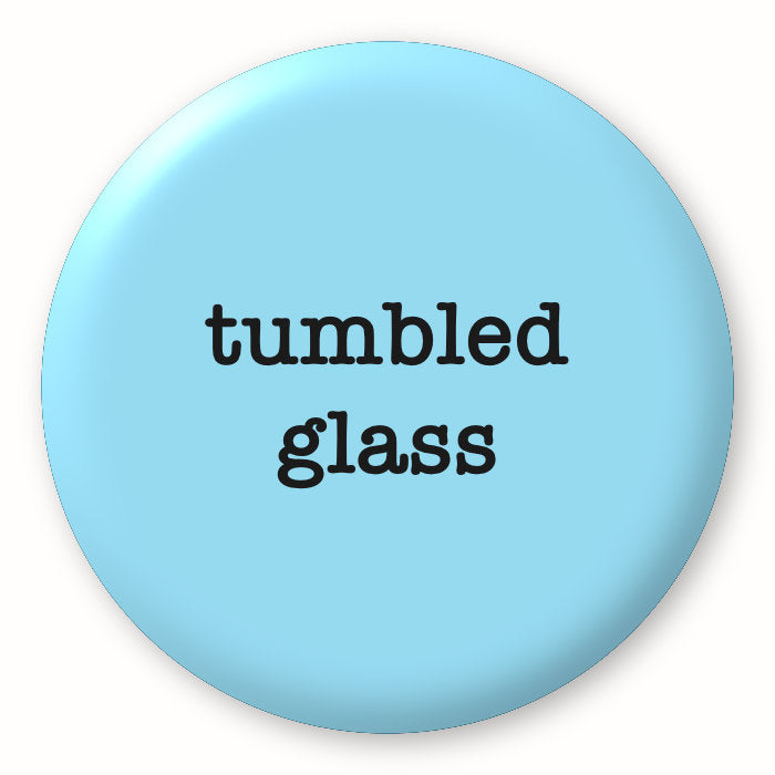 Tumbled Glass - Tim Holtz Distress by Ranger - Image of a round spot with the colour name in the centre. To coincide with your choice of colour when purchasing Distress Paint, Spray Stain, Oxide Spray, Ink Pad, Oxide Ink Pad, Reinker, Oxide Reinker, Embossing Glaze, or Archival Reinker from Art by Jenny Online Shop in Australia. Please note, while we have taken care to show a close representation, the colour may vary between screens or different mediums (inks, oxides, etc).