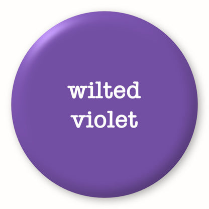 Wilted Violet - Tim Holtz Distress by Ranger - Image of a round spot with the colour name in the centre. To coincide with your choice of colour when purchasing Distress Paint, Spray Stain, Oxide Spray, Ink Pad, Oxide Ink Pad, Reinker, Oxide Reinker, Embossing Glaze, or Archival Reinker from Art by Jenny Online Shop in Australia. Please note, while we have taken care to show a close representation, the colour may vary between screens or different mediums (inks, oxides, etc).