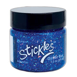 Aquarius (blue)  - Stickles Glitter Gel ... by Ranger - a thick tacky gel matte medium with an abundance of glittery goodness (glitters, speckles, sequins floating in clear and tinted gel mediums), available in 13 beautiful colours. Stickles Gel is a 1 fl oz (29ml) wide opening jar.