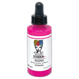 Stoked Pink - New Neon Gloss Acrylic Paint - Choose any 1 (one) colour ... by Dina Wakley MEdia and Ranger Ink. Each bottle holds 1.9 fl oz (56ml) of colourful acrylic paint with the viscosity of thick ink. These beautiful sprays are an opaque (gives good coverage) acrylic spray that dries to a smooth glossy finish. Spray onto all your creations - mixed media, art Journals, through stencils, over masks, onto Chipboard Shapes, artboards and other porous surfaces.