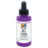 Bodacious Purple - New Neon Gloss Acrylic Paint - Choose any 1 (one) colour ... by Dina Wakley MEdia and Ranger Ink. Each bottle holds 1.9 fl oz (56ml) of colourful acrylic paint with the viscosity of thick ink. These beautiful sprays are an opaque (gives good coverage) acrylic spray that dries to a smooth glossy finish. Spray onto all your creations - mixed media, art Journals, through stencils, over masks, onto Chipboard Shapes, artboards and other porous surfaces.