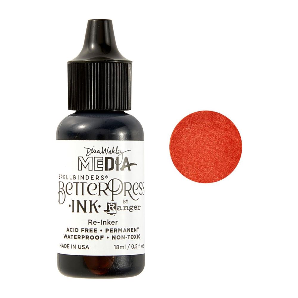 Dina Wakley MEdia - BetterPress Ink Reinker - 18ml Bottle - Any 1 Colour - NEW!