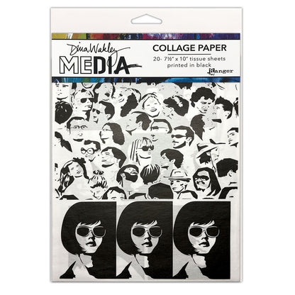 Dina Wakley Media - Collage Tissue Paper - Bold - 20 Sheets - NEW!