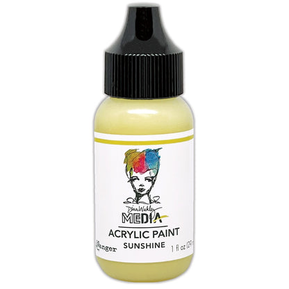 Dina Wakley MEdia - Acrylic Paint - 1oz Bottle - Any 1 Colour - NEW! Pretty Pastels inStore!