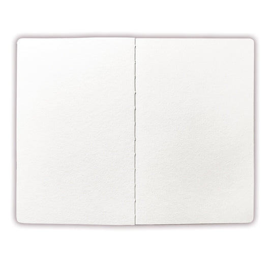 Watercolour Journal ... by Dina Wakley MEdia and Ranger. Blank creative art book featuring a blue hardcover and filled with 28 pages of white lightly textured heavyweight (300gsm) watercolour paper for Mixed Media, Journaling, Collage and Visual Arts.

Create anywhere and everywhere with this art journal filled with paper that will accept anything you wish to create. The paper that can be used primed or unprimed for different effects. MDJ87830 Photo of inside pages.