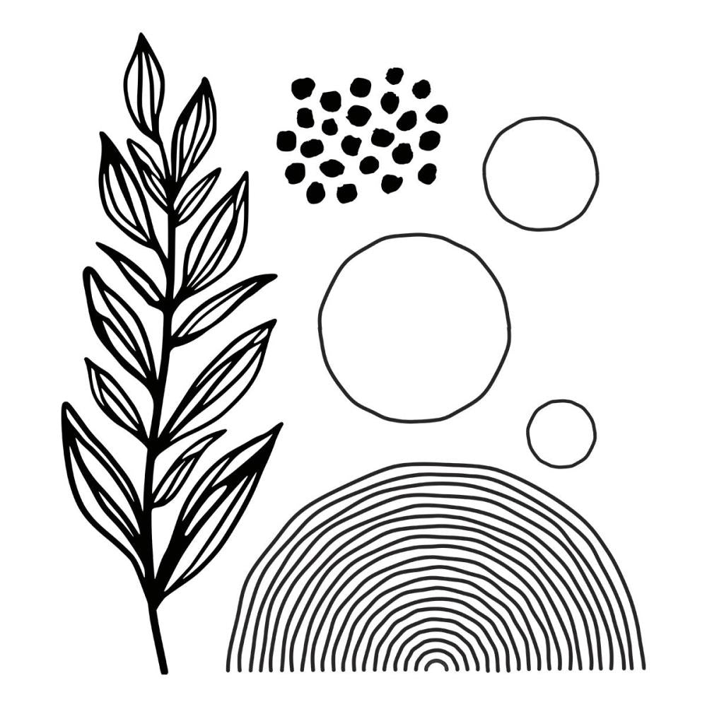 Dina Wakley MEdia - Spellbinders BetterPress Plates - Flourishing - NEW!
