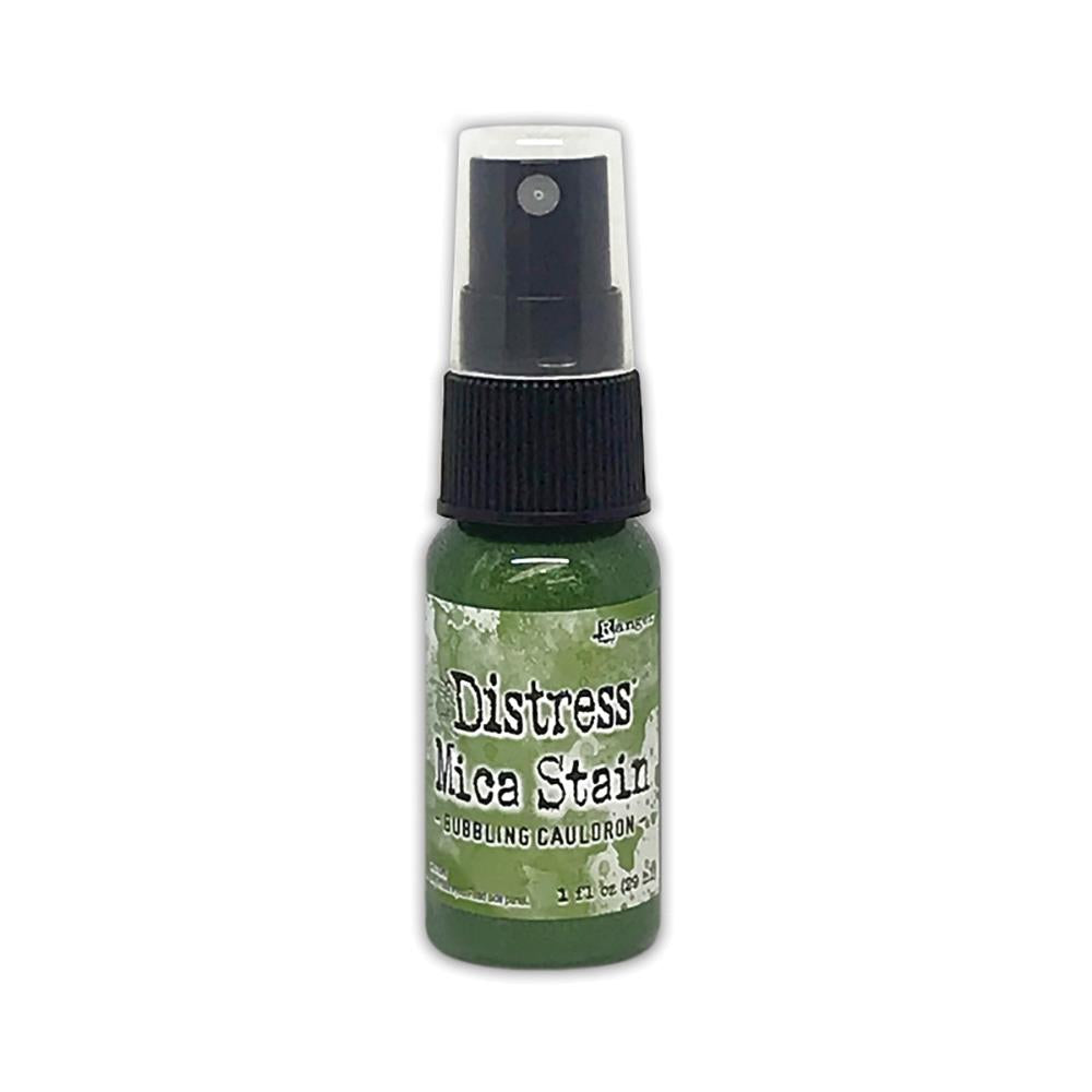 Bubbling Cauldron - Distress Mica Stain Spray - by Tim Holtz... multi-toned colours of pearlescent shimmery pigment ink fusion in a sprayer bottle, each holding 29ml (1oz). To use in mixed media, papercrafts, journaling, planners, scrapbooking, visual arts of all kinds. 