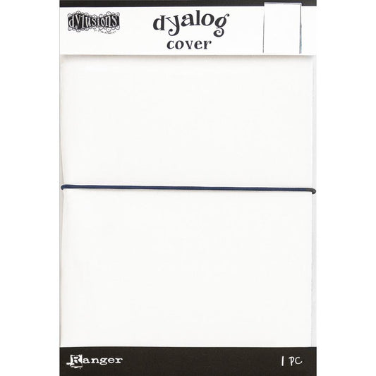 White - Dyalog Canvas Cover ... Dylusions by Dyan Reaveley ... A5 canvas planner cover with rounded elastic closures, with a blank white finish ready for your creative ideas and splash of colour. 
Enjoy using this planner cover for to hold, carry and keep your journaling notebooks (planners, insert books) you use for making daily art, planning, organising life, therapeutic sessions, swatching, saving quotes, writing lists and savouring reached goals.