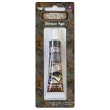 Wax ... Finnabair Art Alchemy by Prima Marketing - Creamy bees wax based mixed media medium for adding metallic and opalescent finishes to off-the-page models, home decor, sculpture, papercrafts, mixed media and visual arts. Image showing the tube of Metallique Bronze Age.