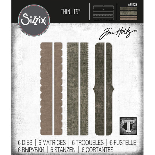 Tim Holtz Thinlits Die Cutting Set by Sizzix - Decorative Trims