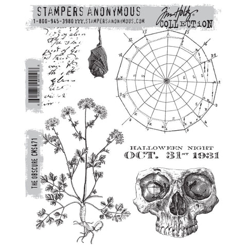 Stampers Anonymous Tim Holtz Cling Rubber Stamps Wicked Hipsters