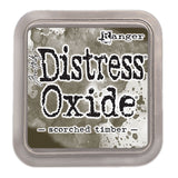 Scorched Timber - Distress Oxide Ink Pad - by Tim Holtz, Ranger ... Choose from all the beautiful colours in Ranger's Tim Holtz® Distress Ink range (3"x3" sized stamp pad). Oxide Ink Pads  are an ink dye pigment fusion, water-soluble water-reactive medium, great for stamping, staining, colouring, painting, distressing, bookmaking, journaling, scrapbooking, mixed media and other papercrafts and visual arts.