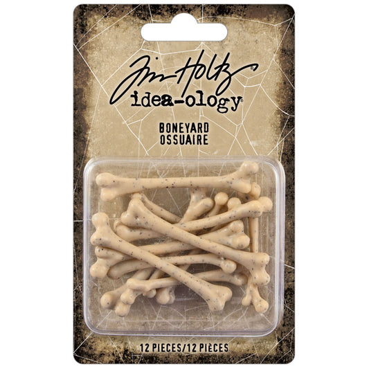 Tim Holtz Idea-Ology - Resin - Boneyard - 12 Pieces - NEW!
