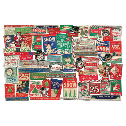 Five and Dime, Die Cut Christmas Layers ... by Tim Holtz Idea-Ology - A fun festive selection of vintage illustrations of Father Christmas (Santa, St Nick), Snowmen, frames, labels and more, printed on medium weight paper with a satin finish, with each die cut with precision around each piece. Perfect for party decor, papercrafts, mixed media, cardmaking, assemblage projects, scrapbooking, journaling and visual arts. 73 pieces, assorted sizes and designs. TH94496