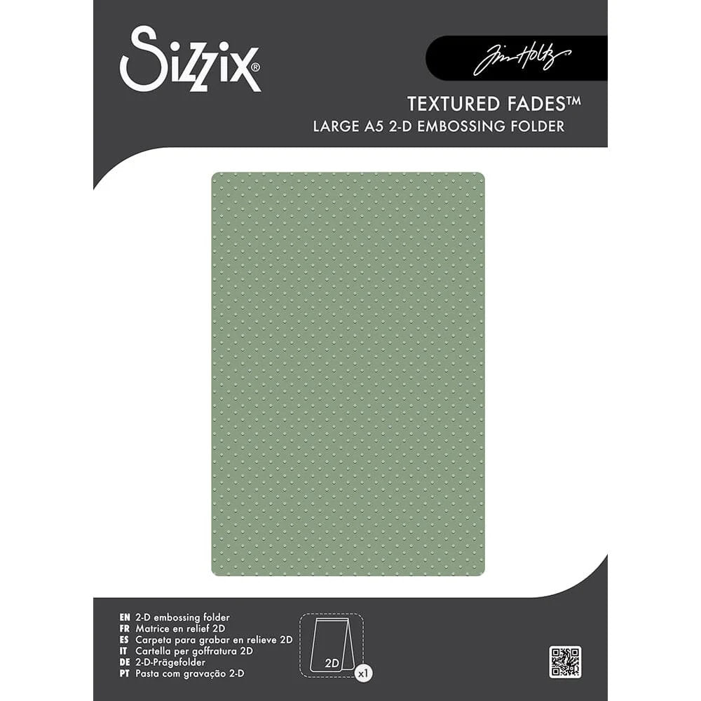 Tim Holtz Sizzix - Texture Fades - Embossing Folder - Large A5 - Dots - PreOrder Soon