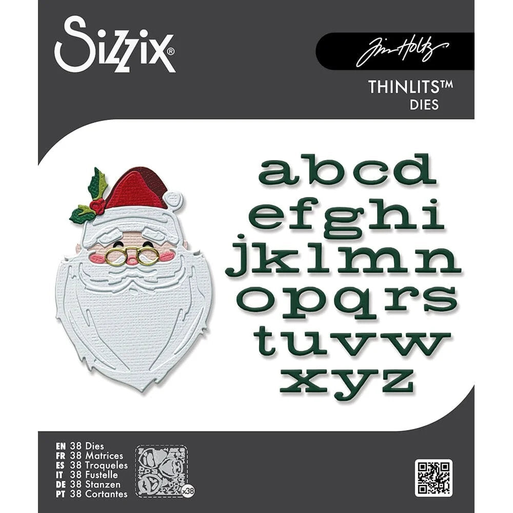 Tim Holtz Thinlits Die Cutting Set by Sizzix - Letters to Santa - PreOrder Soon