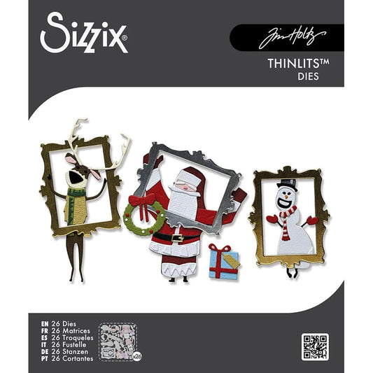 Tim Holtz Thinlits Die Cutting Set by Sizzix - Papercut Christmas - PreOrder Soon
