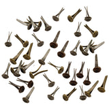 Scattering of Tiny Split Pins - Mini Fasteners - Idea-Ology Screw Top Fasteners ... by Tim Holtz - Pack of 99 